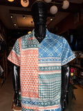 Kair Cuban Collar Button Up Shirt - Multi Color