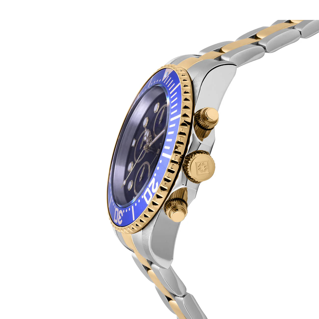 Invicta Men's Chronograph Watch - Pro Diver Two Tone Bracelet Quartz Blue Dial | 1773