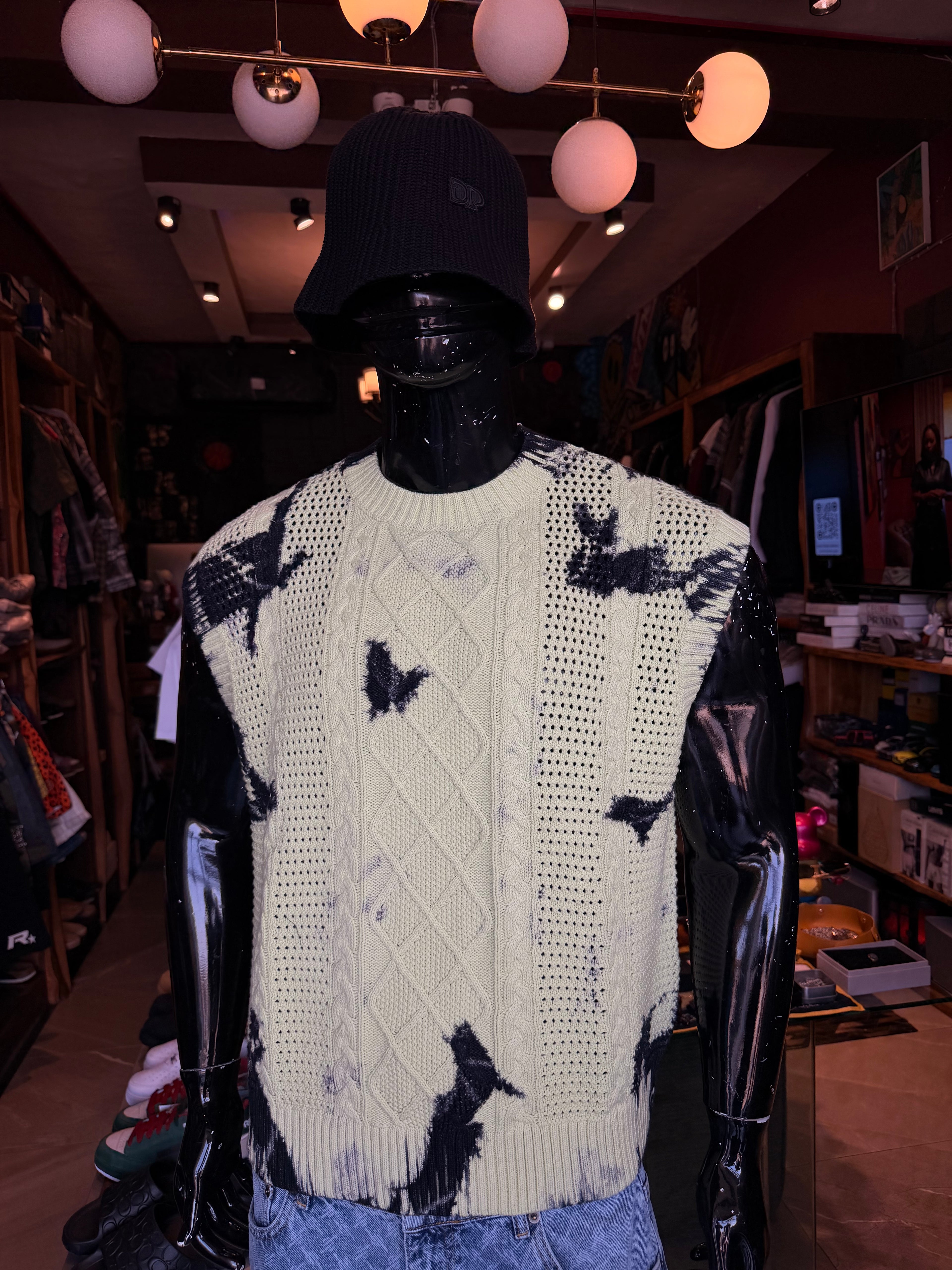 DAILY PAPER XOIS CROCHET VEST