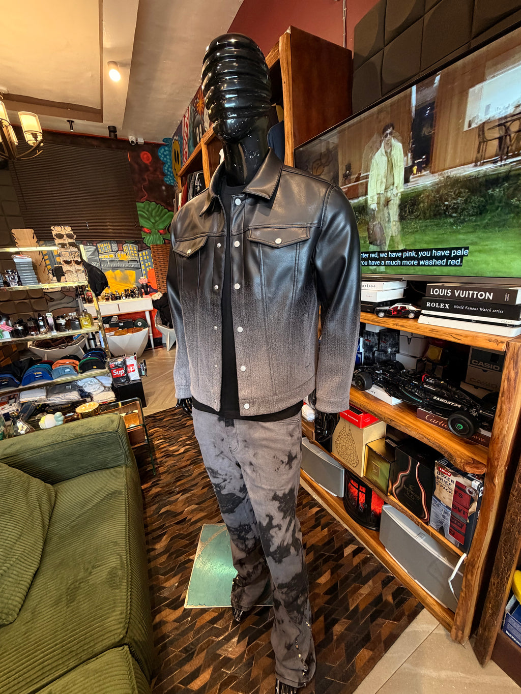 Stacked Skinny Flare Dare Ya Tie Dyed Jean - Grey