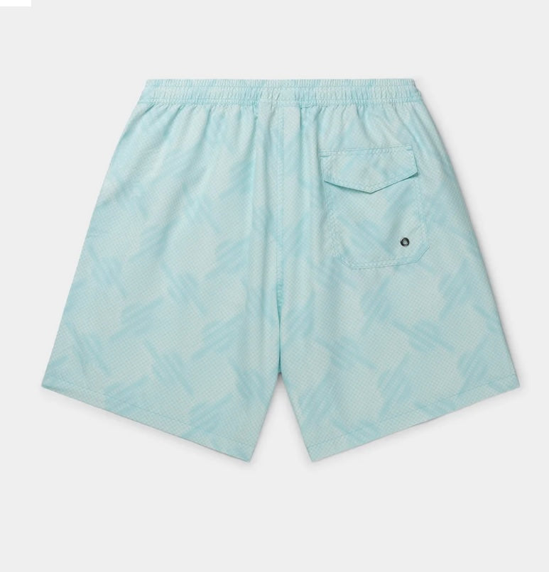 SALT WATER BLUE DOTTED MONOGRAM SWIMSHORTS