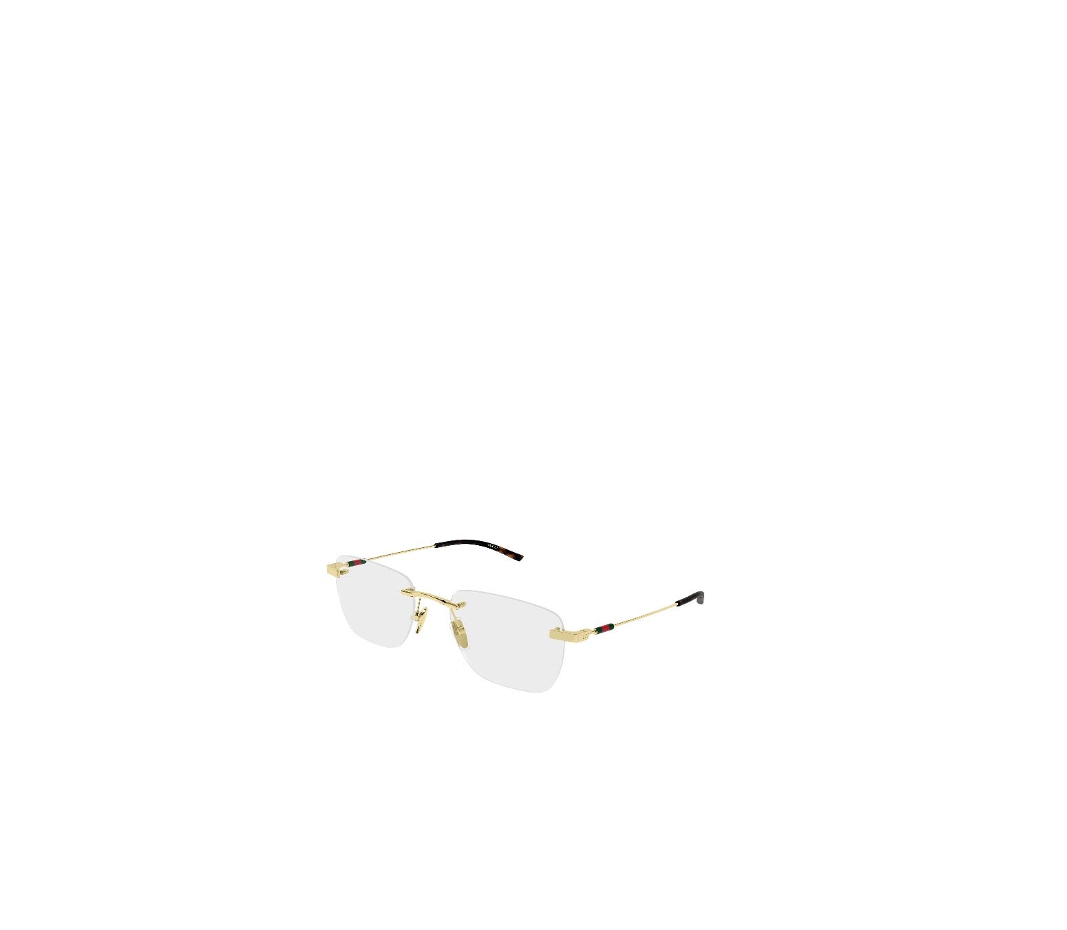 Gucci eyewear rimless square glasses