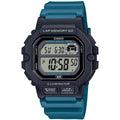 Casio Men's Watch - Dual Time Grey Digital Dial Blue Resin Strap | WS-1400H-3AVCF