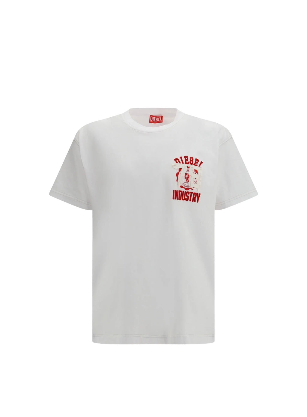 Diesel T-Norm-V14 logo appliqué t-shirt