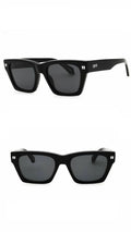 Off-White Unisex Sunglasses - Black Acetate Cat Eye | VALDEZ OERI13XS25PLA0011007