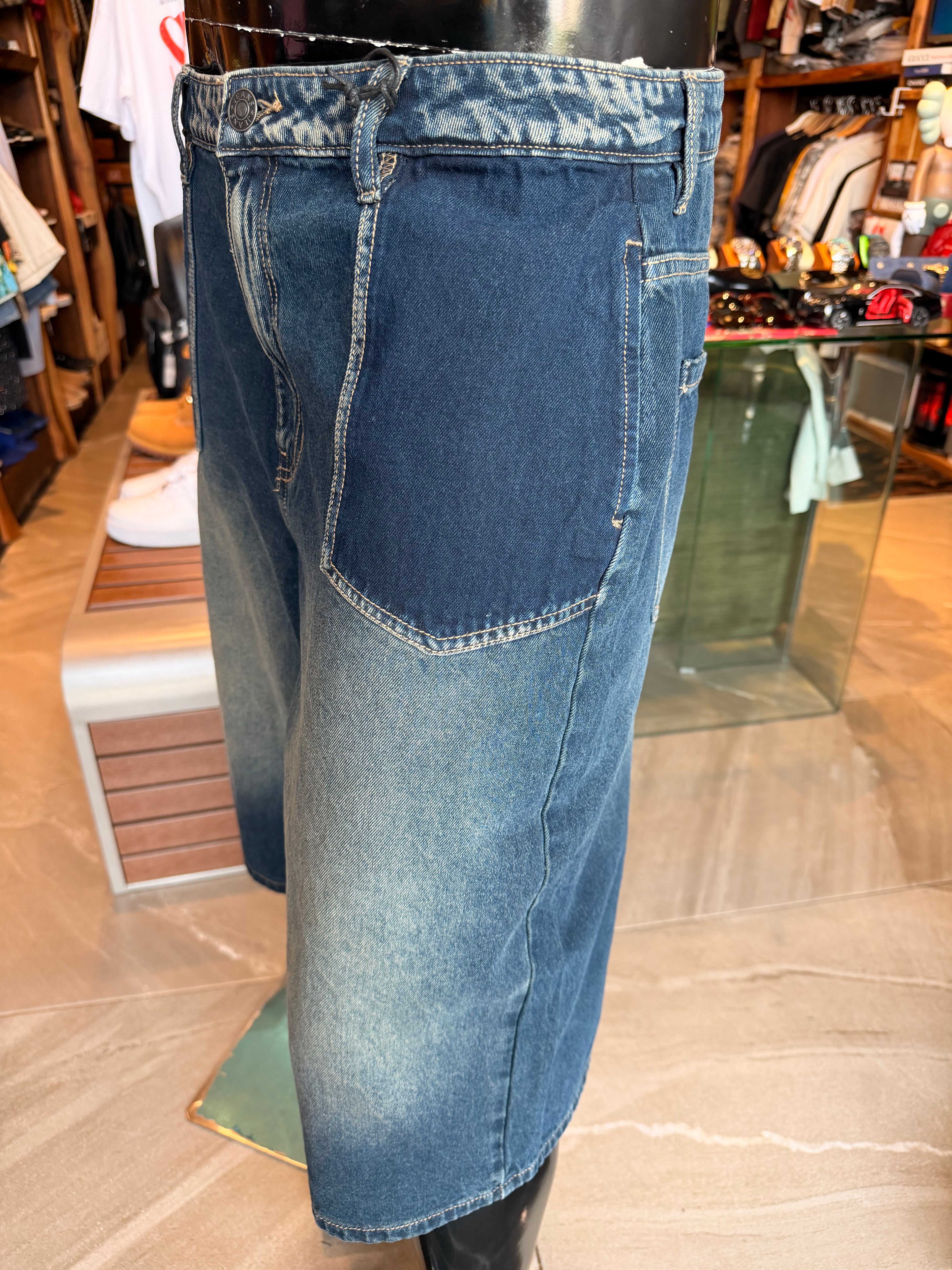 Baggy Drift Denim Short - Dark Wash