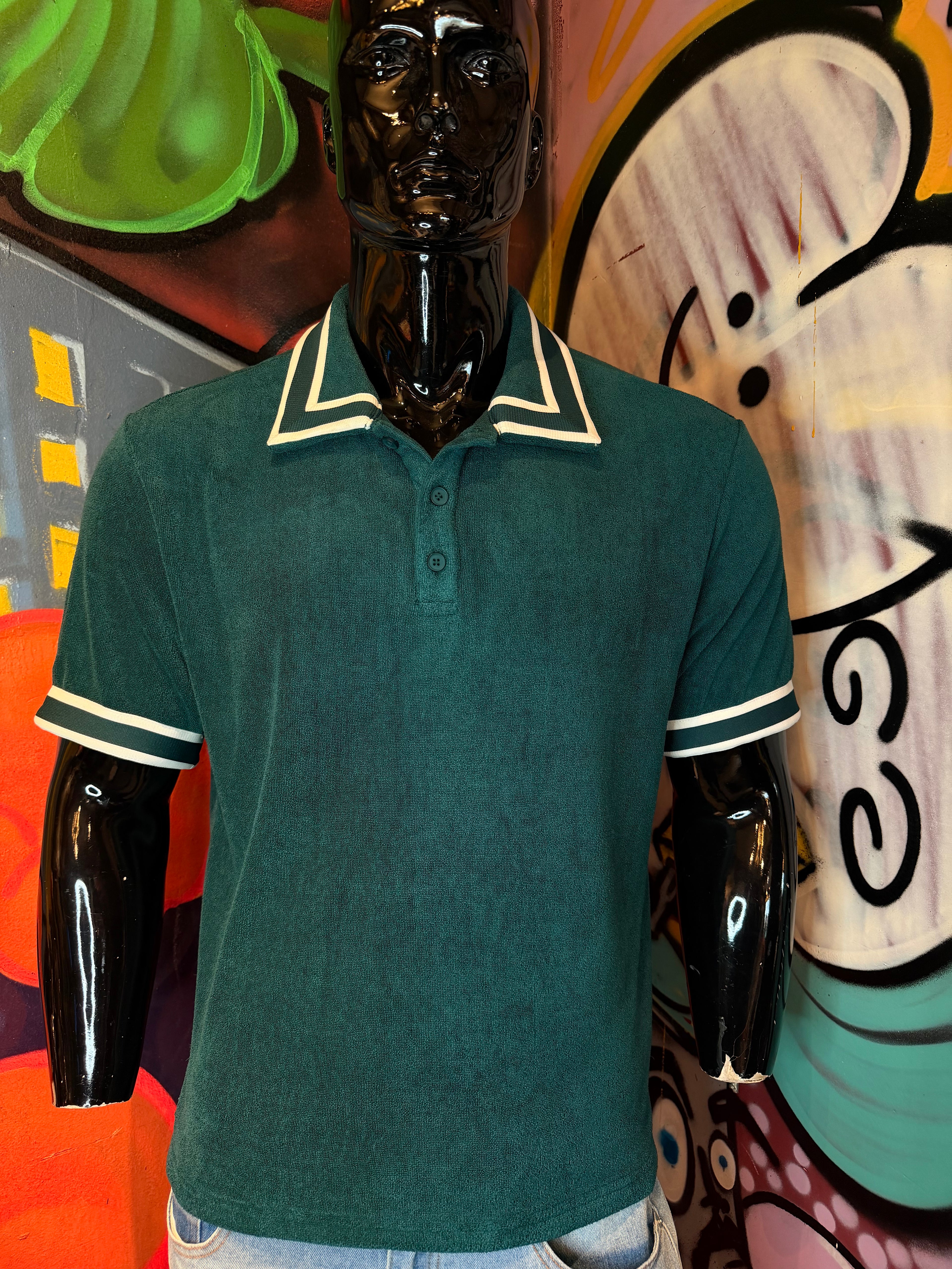 Classic Terry Cloth Polo - Teal