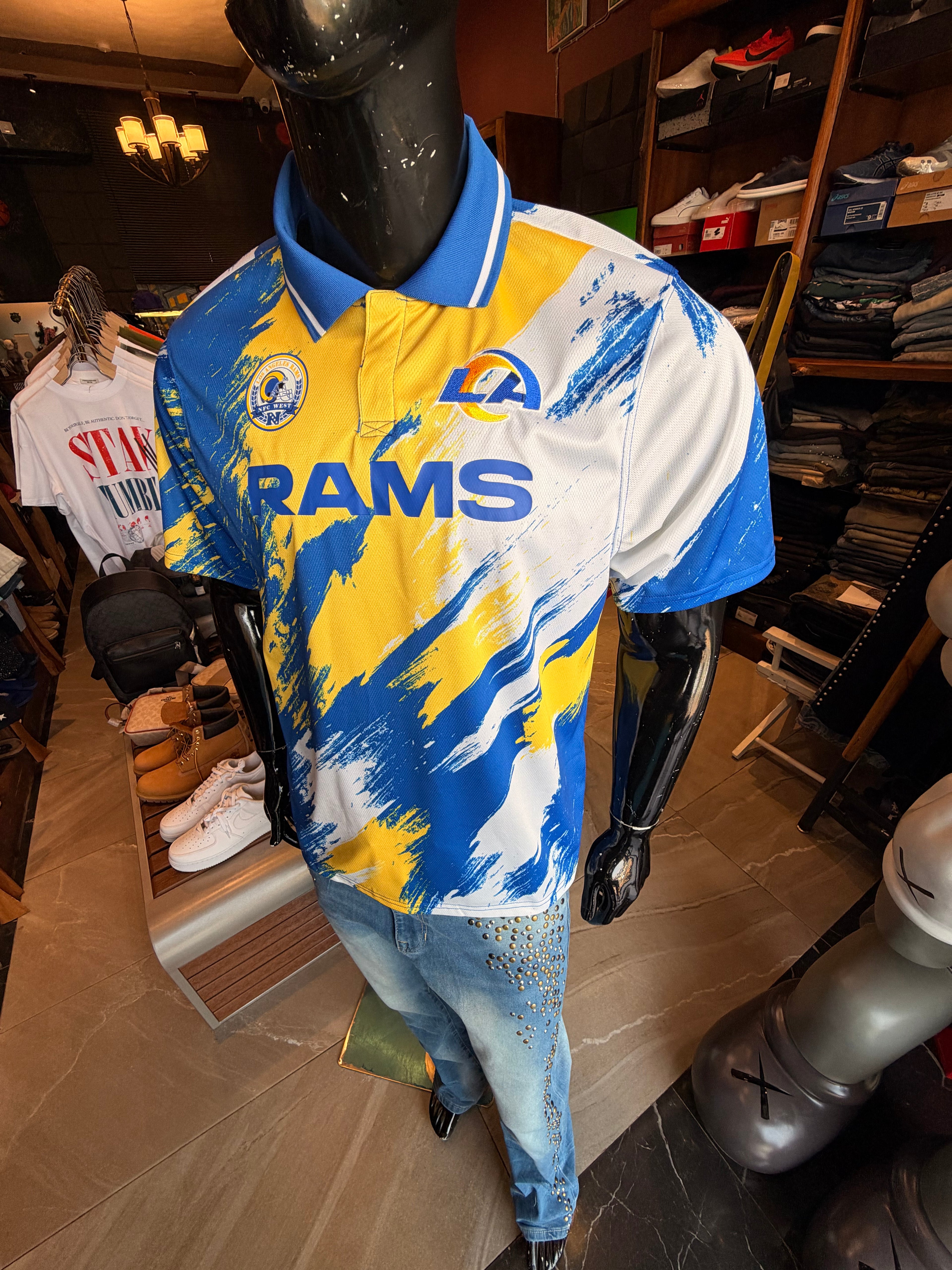 Rams Soccer Polo - White