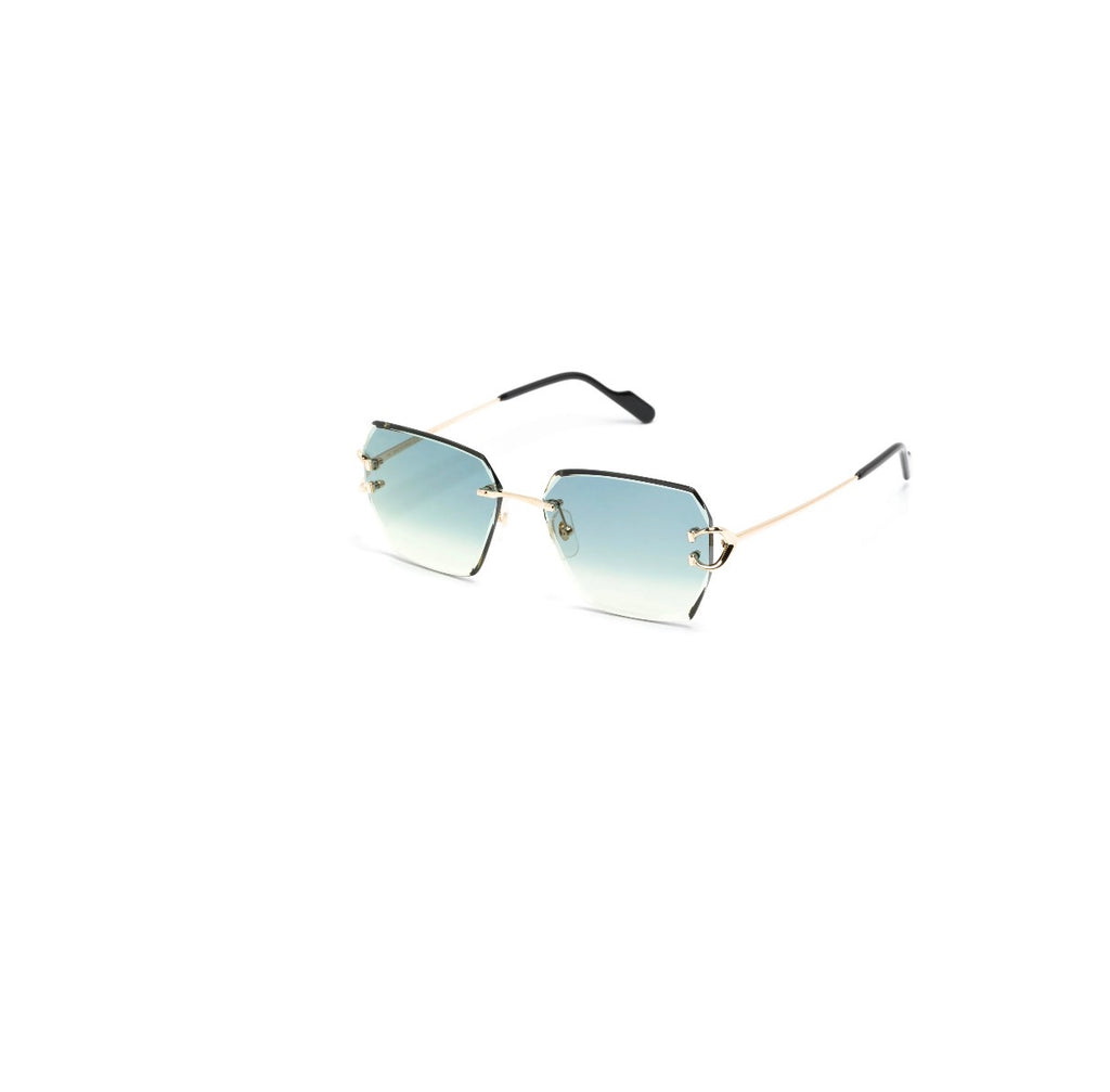 CARTIER EYEWEAR SIGNATURE C DE CARTIER GEOMETRIC-FRAME SUNGLASSES