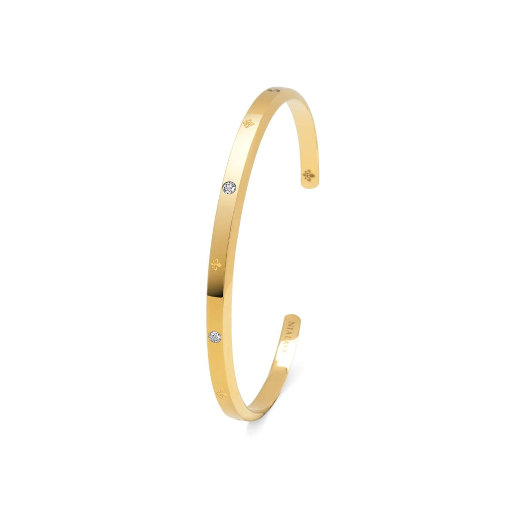 Nialaya Jewelry fluer de lis open cuff bracelet
