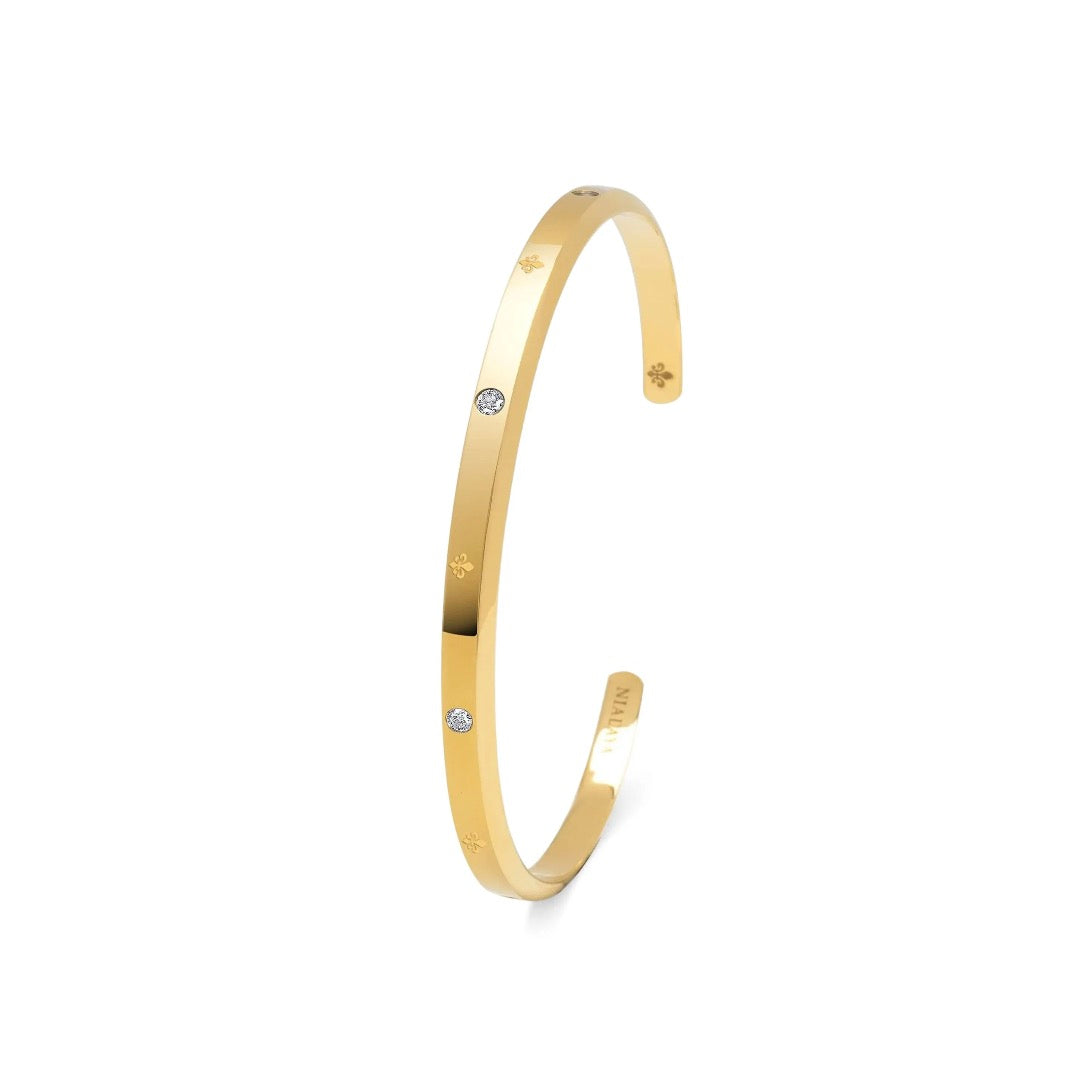 Nialaya Jewelry fluer de lis open cuff bracelet