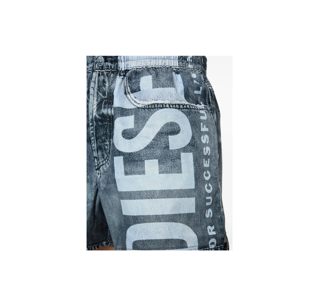 Diesel logo-print swim shorts