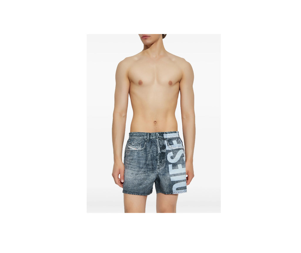 Diesel logo-print swim shorts