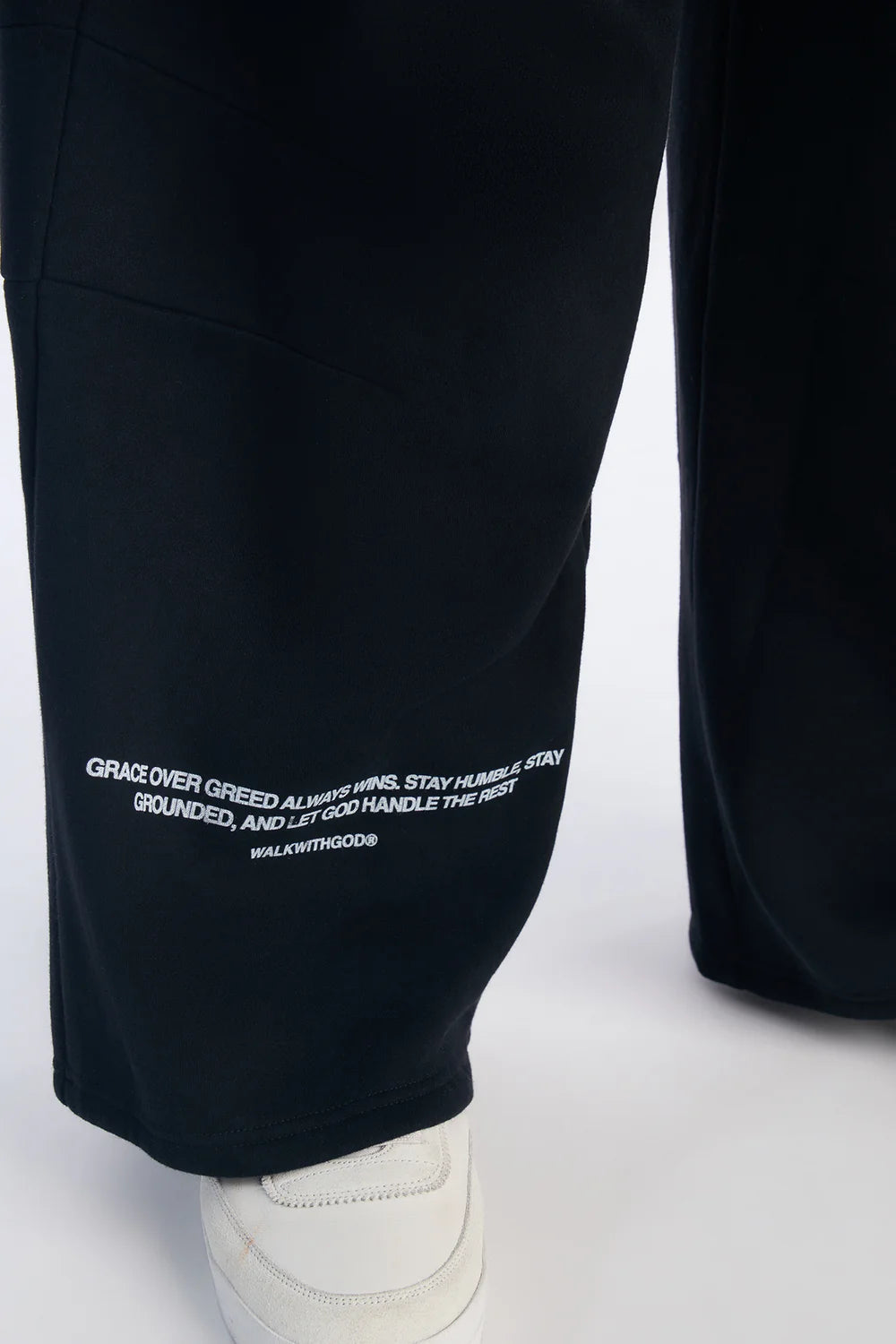 Grace Always Wide Leg Sweatpants - Black