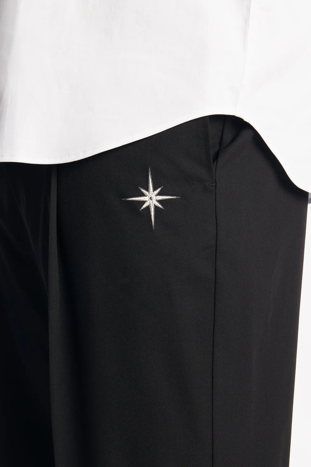 Straight Star Marker Trouser - Black
