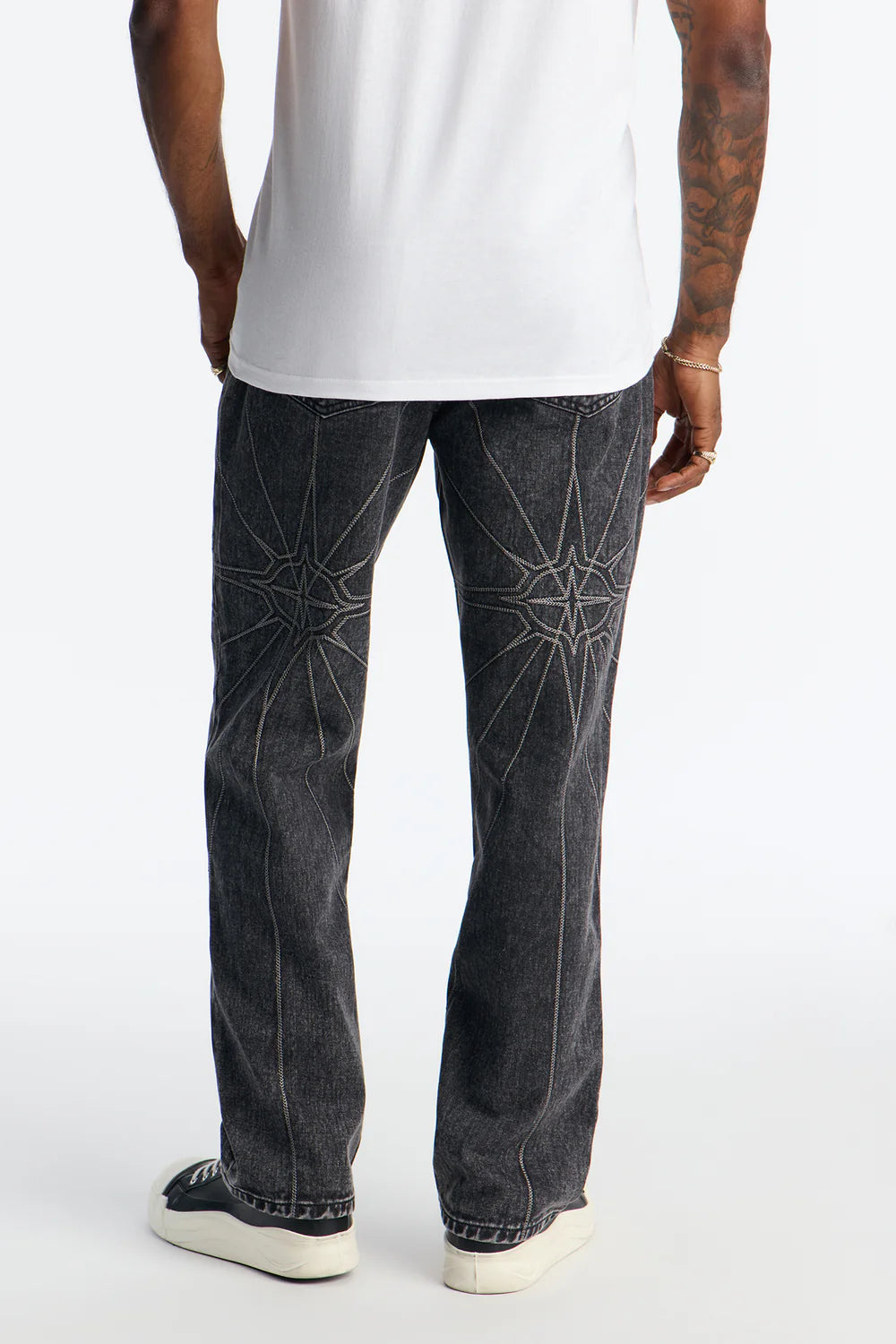 Straight Galaxy Star Jean - Black