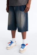 Baggy Drift Denim Short - Dark Wash