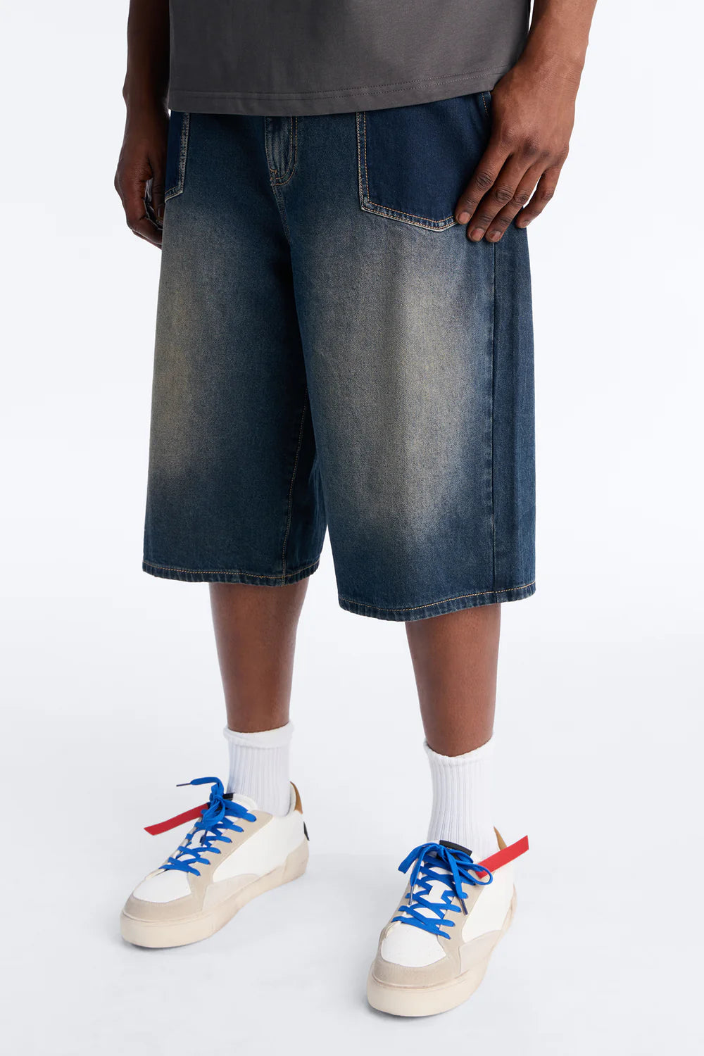 Baggy Drift Denim Short - Dark Wash