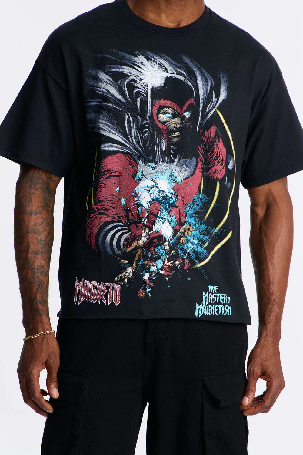 Marvel Magneto Master Of Magnetism Short Sleeve Tee - Black