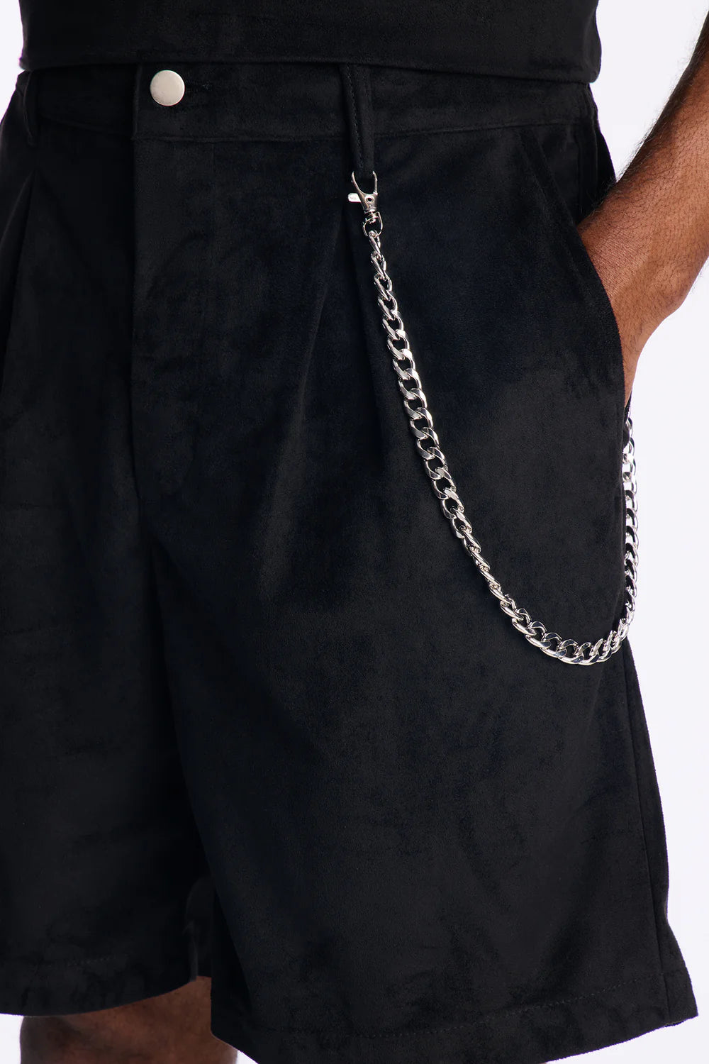 Liberty Chain Suede Short - Black