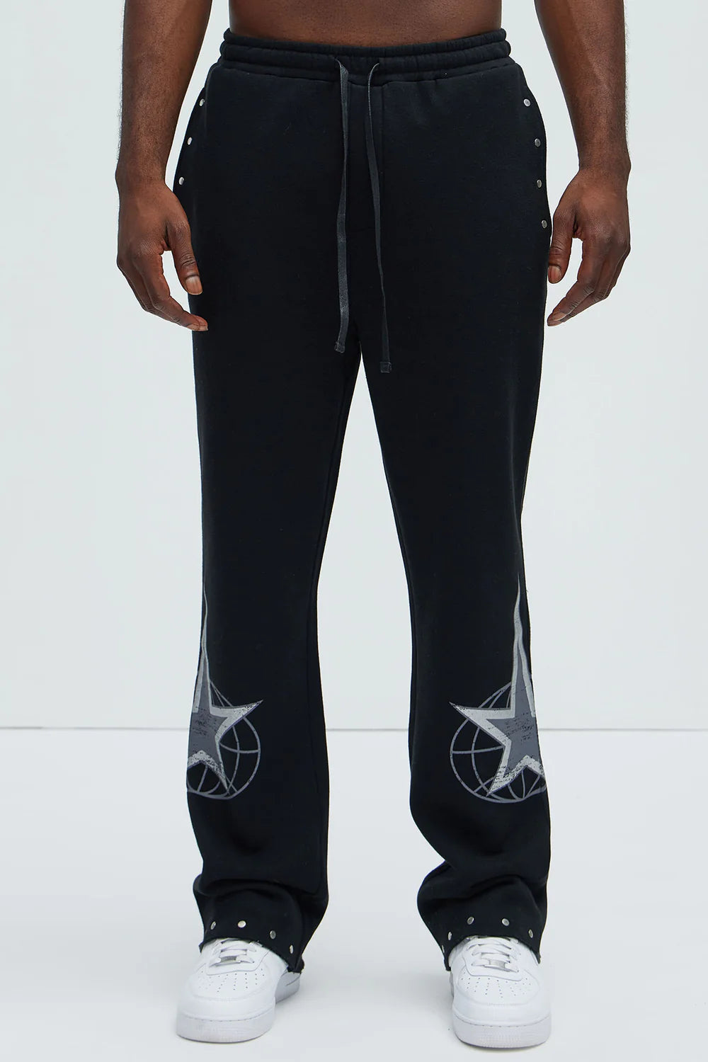 Tyson Lowkey Straight Sweatpants - Black