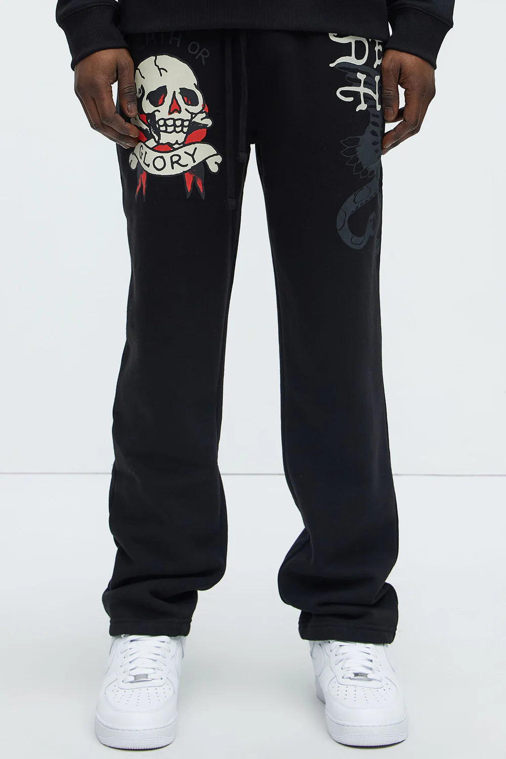 Ed Hardy Skull Glory Slim Sweatpants - Black