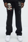 Ed Hardy Skull Glory Slim Sweatpants - Black