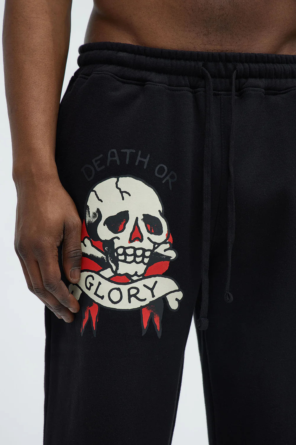 Ed Hardy Skull Glory Slim Sweatpants - Black