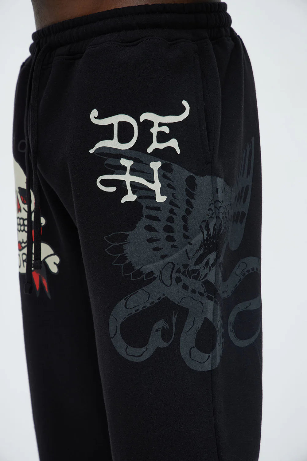 Ed Hardy Skull Glory Slim Sweatpants - Black