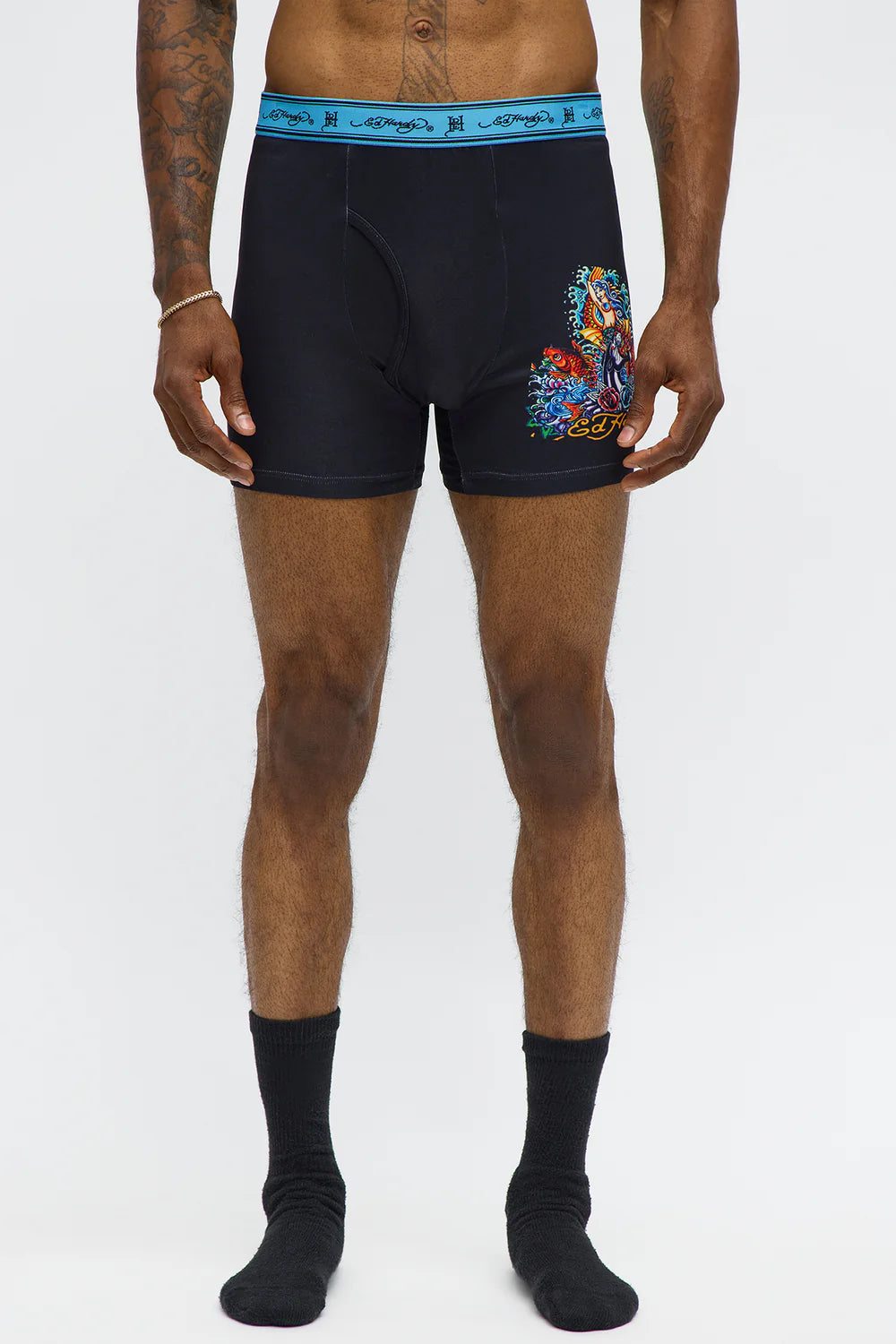 Ed Hardy True Love 3 Pack Boxer Briefs - Multi Color