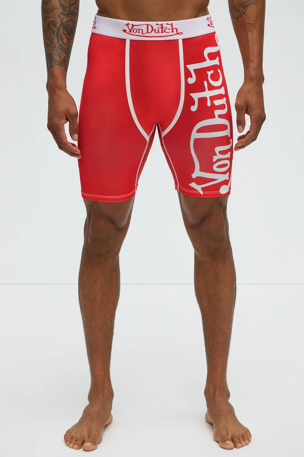 Von Dutch Vertical Logo Boxer Brief - Red/combo