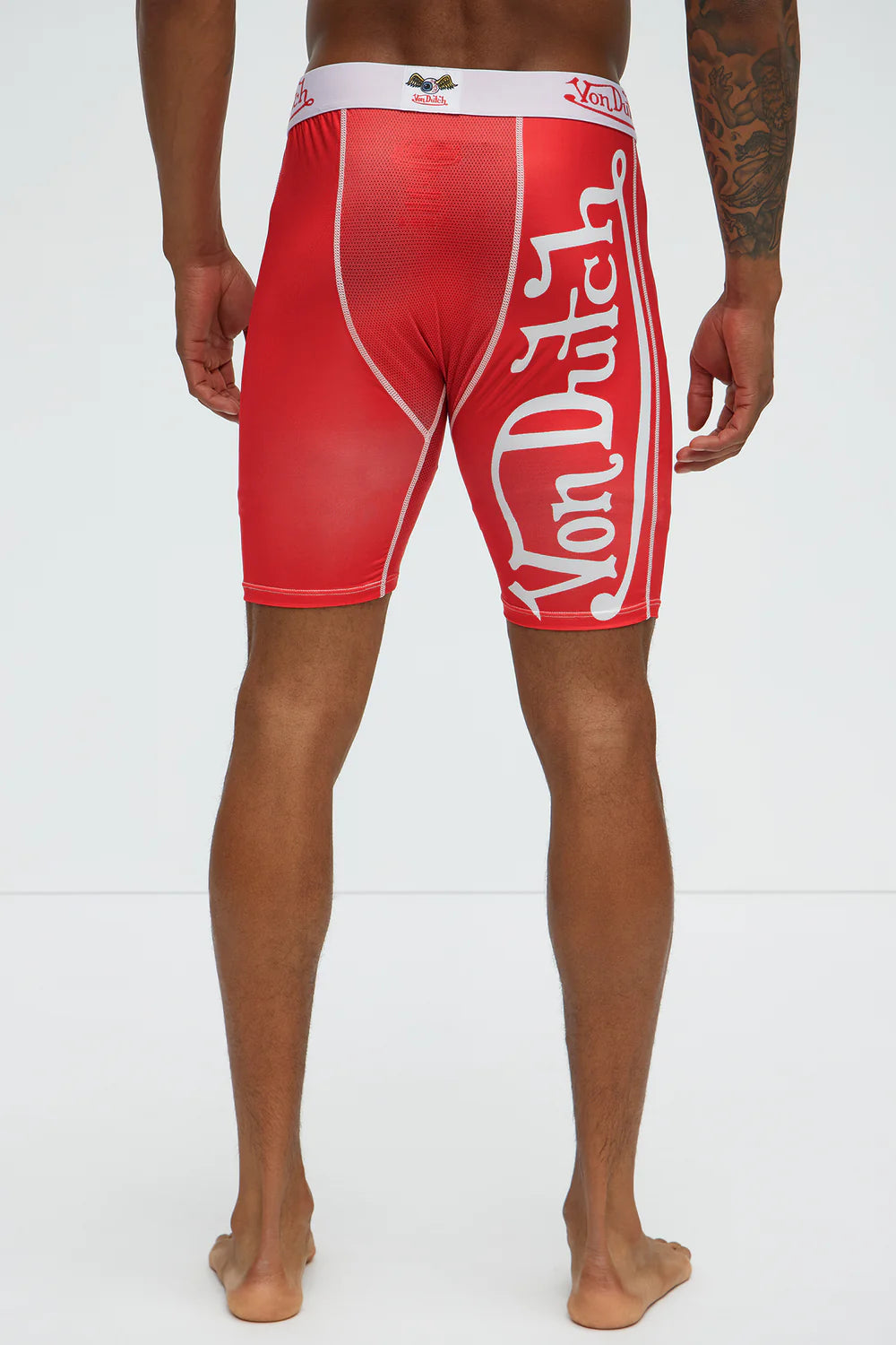 Von Dutch Vertical Logo Boxer Brief - Red/combo