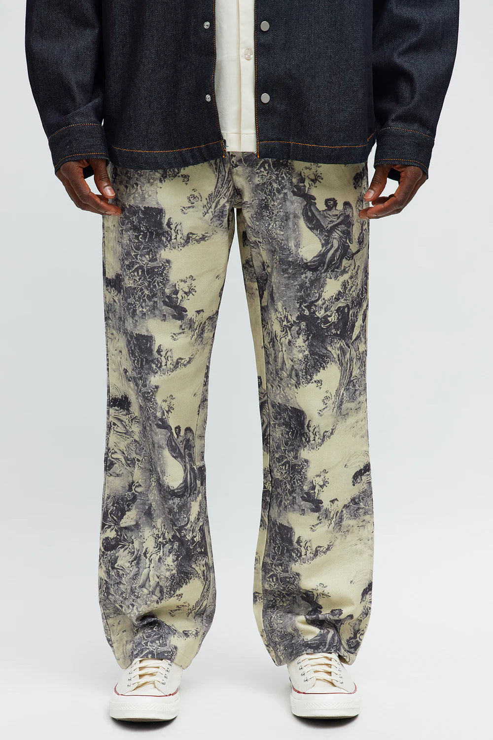 Relaxed Straight In My Era Renaissance Pants - Cream/combo