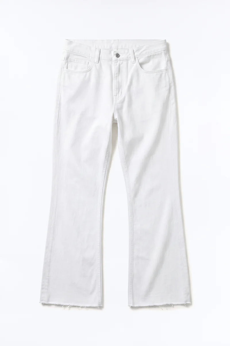 Cornell Slim Flare Jeans - White