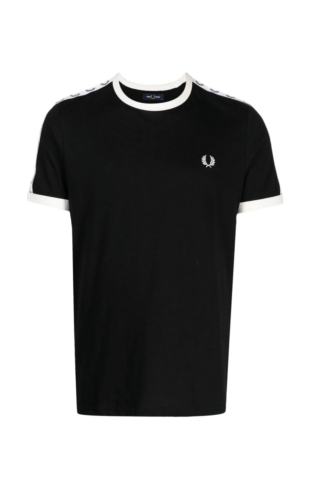 Fred Perry logo-tape cotton t-shirt