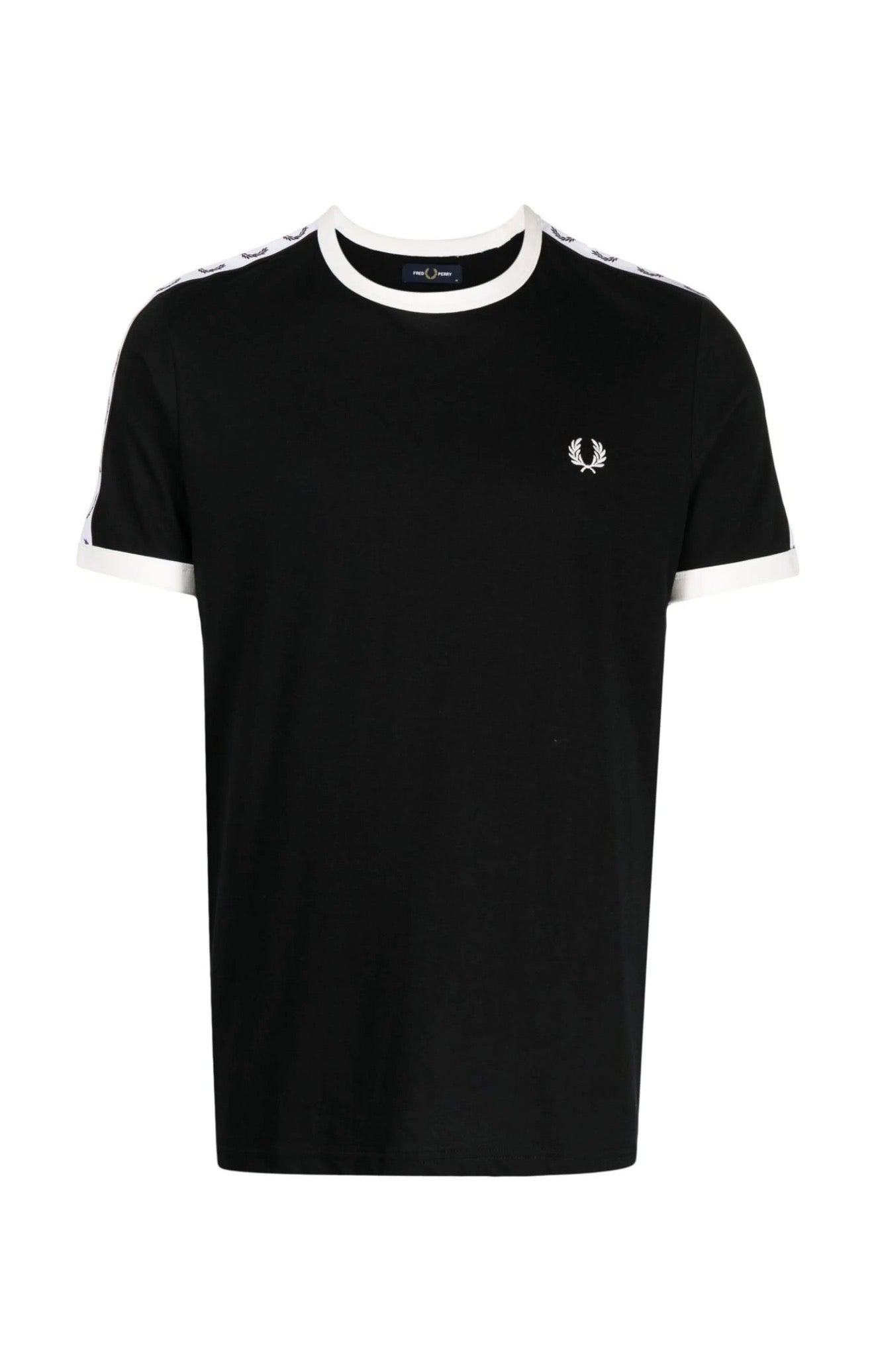Fred Perry logo-tape cotton t-shirt
