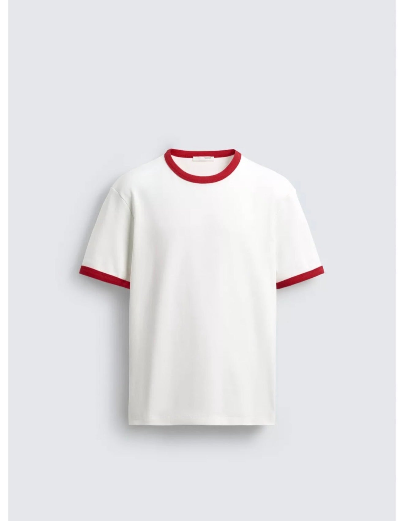 Basic contrast rib t shirt