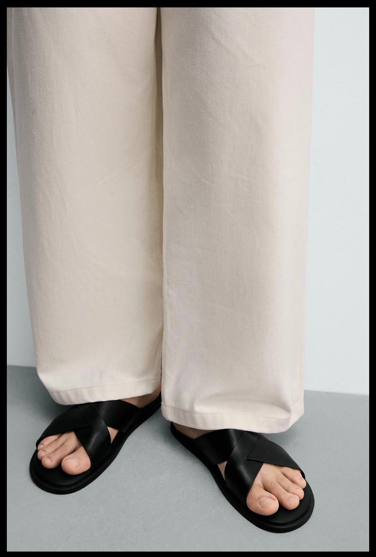 Crisscross sandals