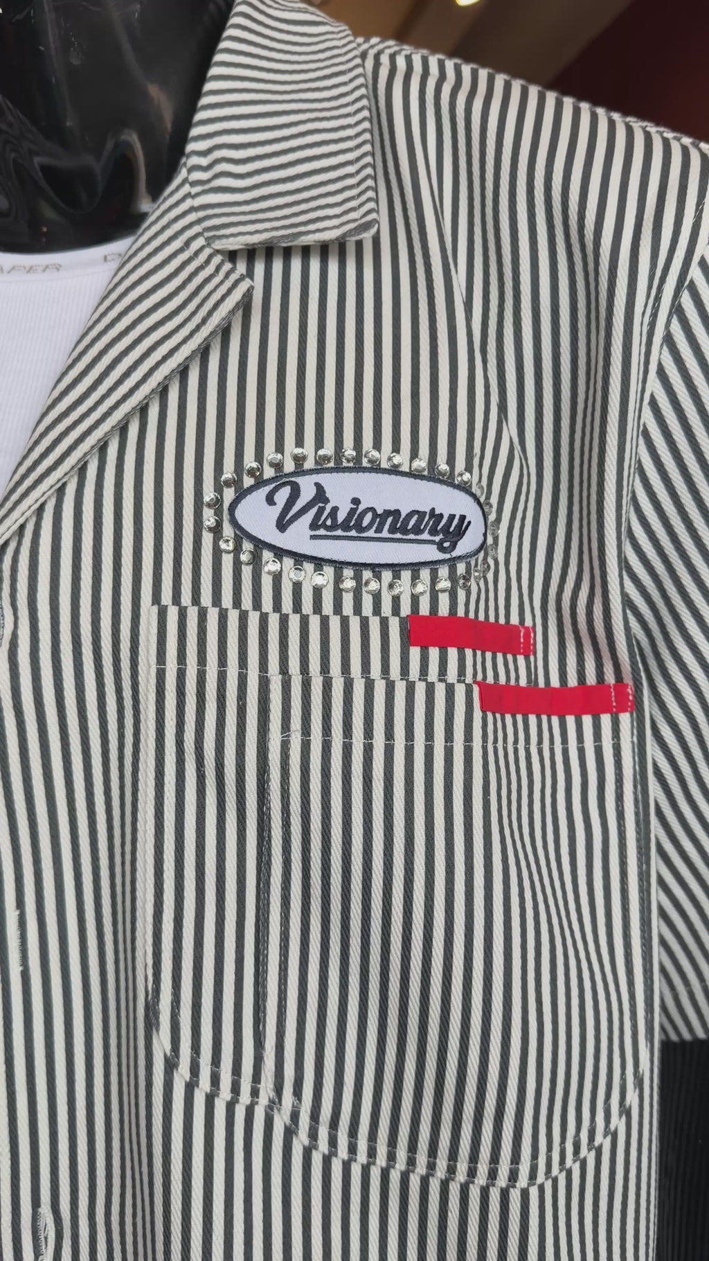 Cropped Pit Crew Mechanic Shirt